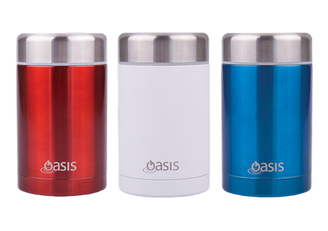 FLASK FOOD S/ST RED 450ML, OASIS