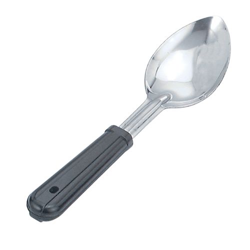 BASTING SPOON SOLID W/POLY HDL 28CM S/ST