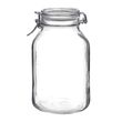 JAR GLASS WITH CLEAR LID 1.62-4.88LT, BORMIOLI FIDO