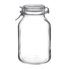 JAR GLASS W/CLR LID 3.04LT,BORMIOLI FIDO