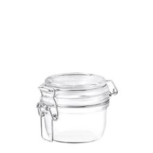 JAR GLASS W/CLR LID 0.12LT,BORMIOLI FIDO