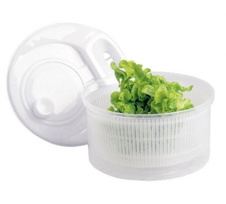 SALAD SPINNER 22CM CLEAR PLASTIC CUISENA