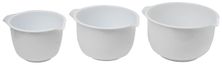 MIXING BOWL SET 3PCE WHITE, CUISENA