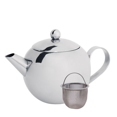 TEAPOT W/FILTER S/S 450ML, CUISENA