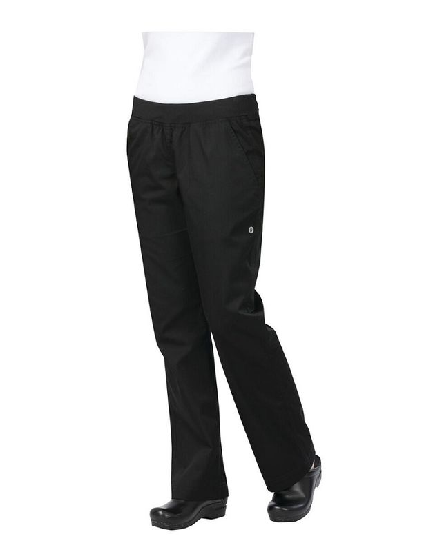 PANTS BLK SLIM L/WEIGHT WOMENS MED