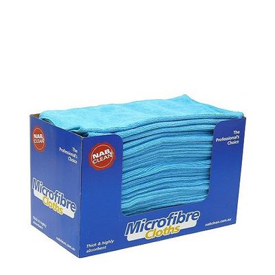 CLOTH MICROFIBRE BLUE 36X36CM 50CTN, NAB