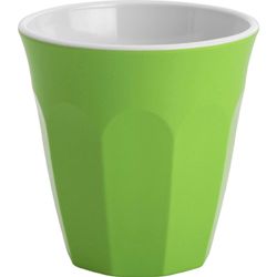 TUMBLER LIME W/WHITE 300ML MELAMINE, JAB