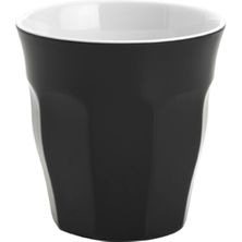 TUMBLER BLAC W/WHITE 300ML MELAMINE, JAB