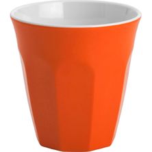 TUMBLER ORANGE W/WHT 300ML MELAMINE, JAB