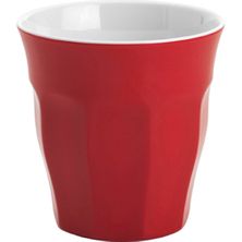 TUMBLER RED W/WHITE 300ML MELAMINE, JAB