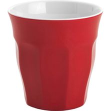 TUMBLER RED W/WHITE 300ML MELAMINE, JAB