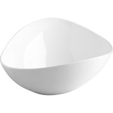 BOWL TRI WHITE 20X16.5X8MM MELAMINE, JAB