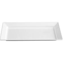 PLATTER RECT WHITE 440X270MM MELAMINE