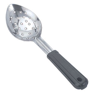 BASTING SPOON PERF W/POLY HDL S/ST