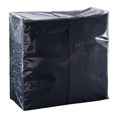 DINNER NAPKIN 2PLY BLACK GT FOLD