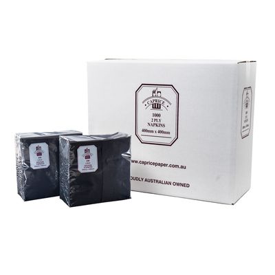 NAPKIN DINNER GT BLACK 100PKT/1000CTN