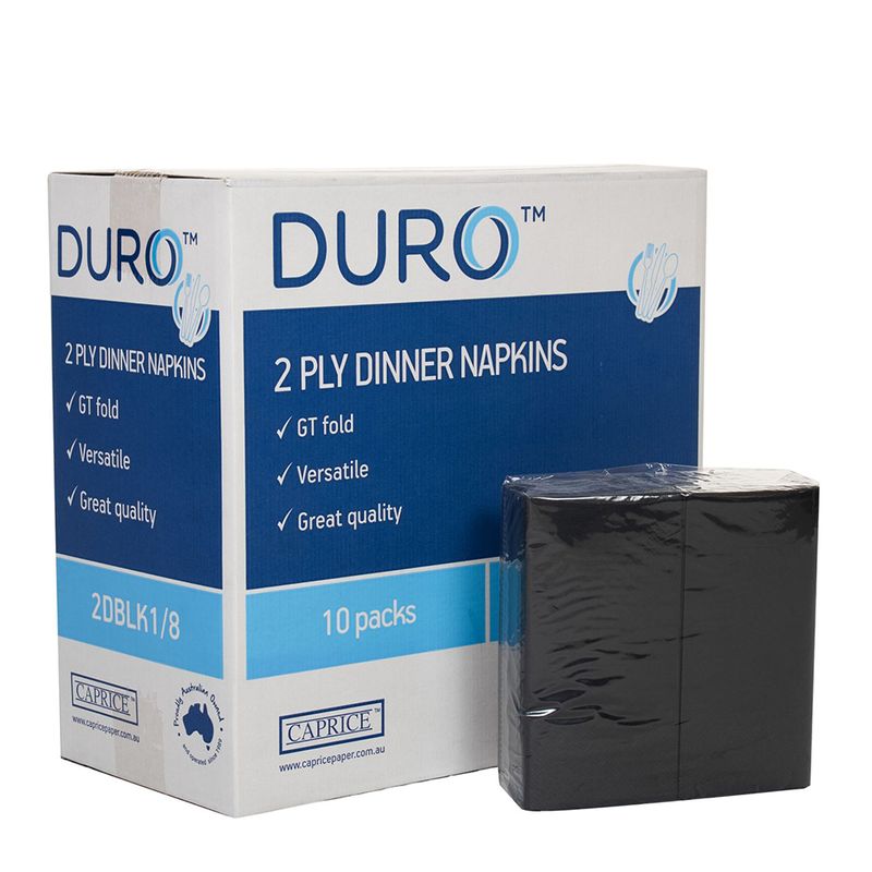 NAPKIN DINNER GT BLACK 100PKT/1000CTN