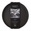 QUICHE TIN ROUND BLK 25CM N/ST, M/PRO