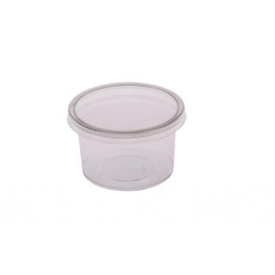 CONTAINER ROUND PET CLEAR 100ML, 50PKT