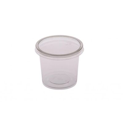CONTAINER ROUND PET CLEAR 150ML, 1000CTN