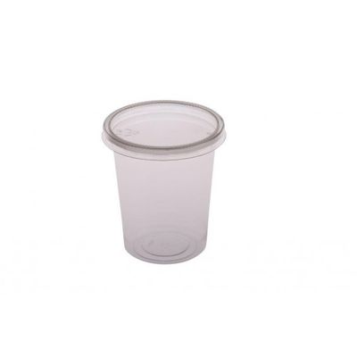 CONTAINER ROUND PET CLEAR 200ML, 50PKT