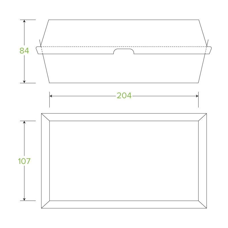 SNACK BOX BROWN LARGE, BIOBOARD 50PCES