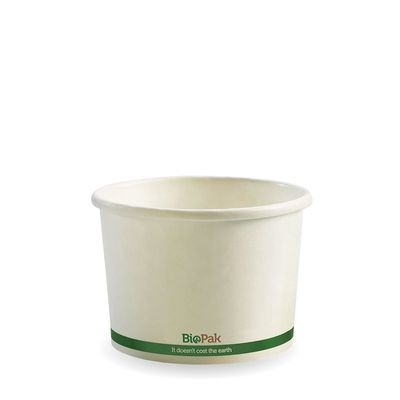 PAPER BOWL 8OZ WHITE, BIOPAK