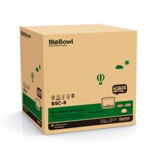 BOWL PAPER WHT 8OZ, BIOPAK 1000CTN