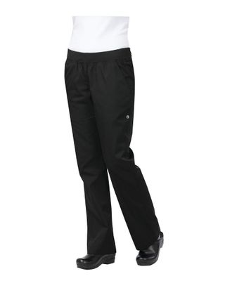 WOMENS SLIM PANTS BLACK