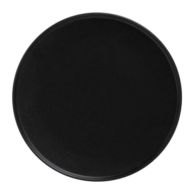 PLATE HIGH RIM BLACK 21CM, MW CAVIAR