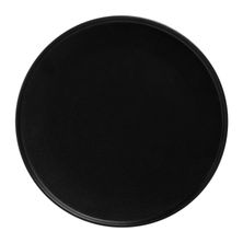 PLATE HIGH RIM BLACK 24.5CM, MW CAVIAR