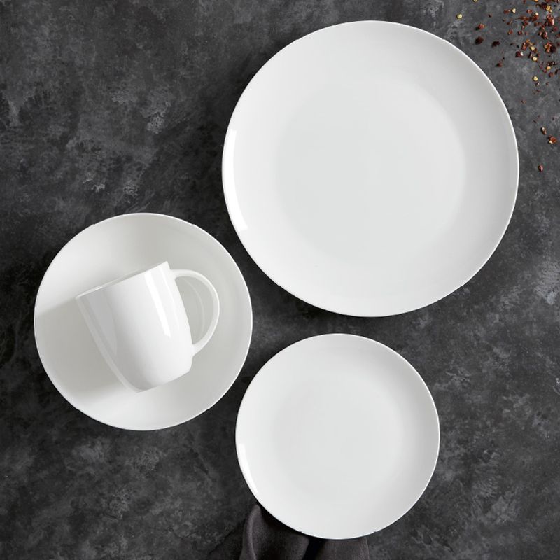 DINNER SET 16PCE COUPE, M&W CASHMERE