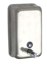 DISPENSER LIQ SOAP VERTICAL S/ST, NAB