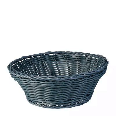 BASKET ROUND GREY 200MM POLYPROP