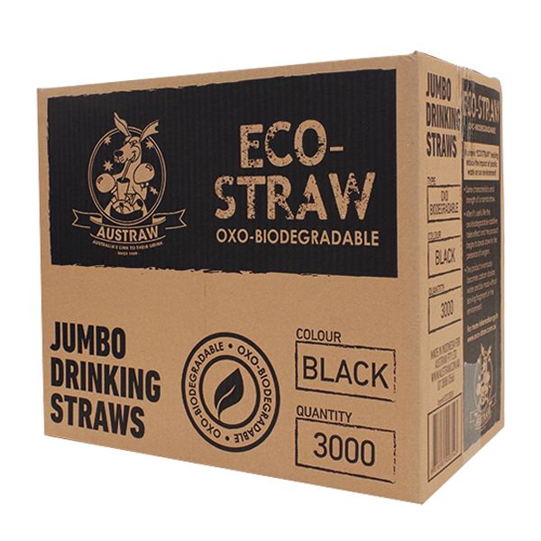 ECO STRAW JUMBO BLACK 3000CTN