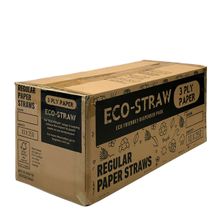 STRAW PAPER YELLOW/WHITE 200MM, 2500CTN