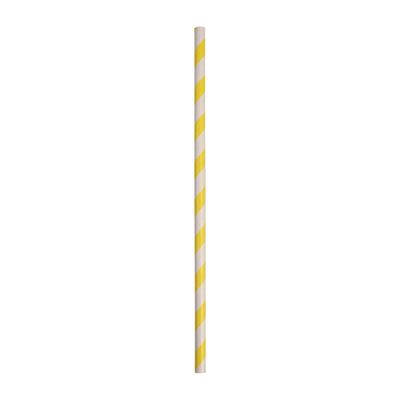 STRAW PAPER YELLOW/WHITE 200MM, 2500CTN