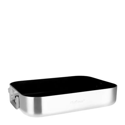 ROAST PAN 400X300X80MM N/ST, CI PROFILE