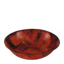 SALAD BOWL WOVEN WOOD ROUND 150MM