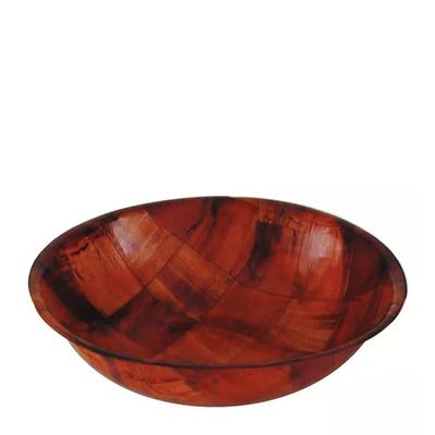 SALAD BOWL WOVEN WOOD ROUND 150MM