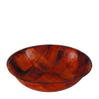 SALAD BOWL WOVEN WOOD ROUND 200MM