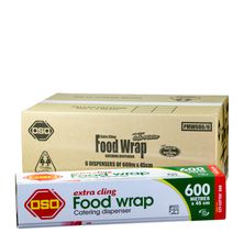 PVC FOOD WRAP, OSO 45CMX600M 6CTN