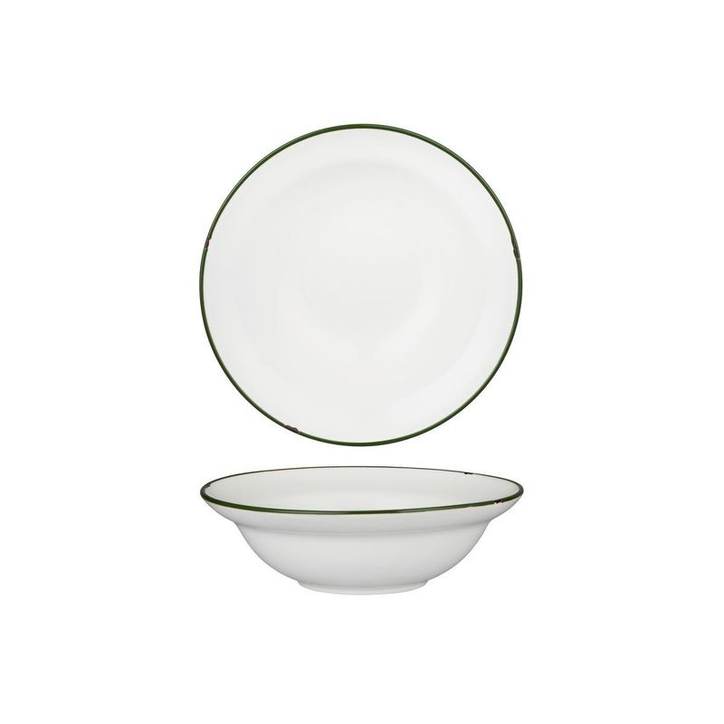 BOWL WHT/GRN 190MM, LUZERNE TINTIN