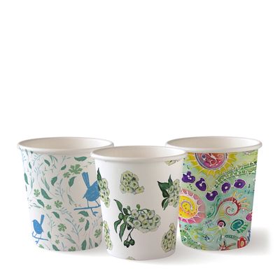 CUP SINGLE WALL 4OZ ART SERIES, BIOPAK