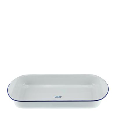 LASAGNE PAN WHT/BLU 41X30X6CM, FALCON