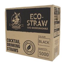 ECO STRAW COCKTAIL 140MM BLACK 5000CTN