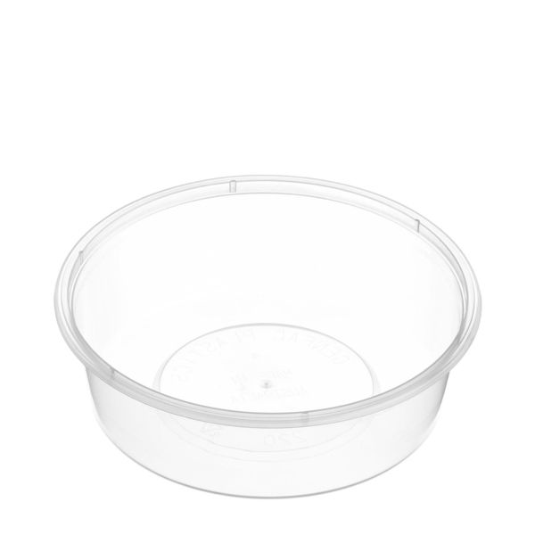 ROUND CONTAINERS 220ML 117X36MM 50PK