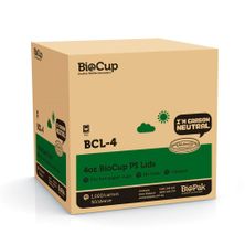 LID FOR 4OZ CUP PLASTIC, BIOPAK 1000CTN