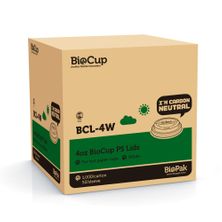 LID SIP 4OZ CUP PLASTIC, BIOPAK 1000CTN