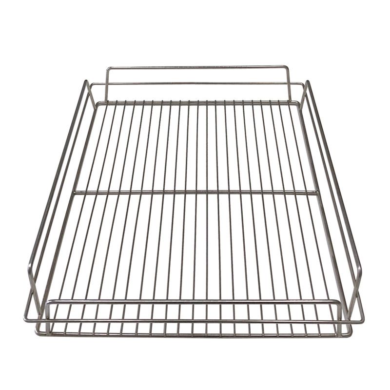 GLASS BASKET 430X355MM PLATED